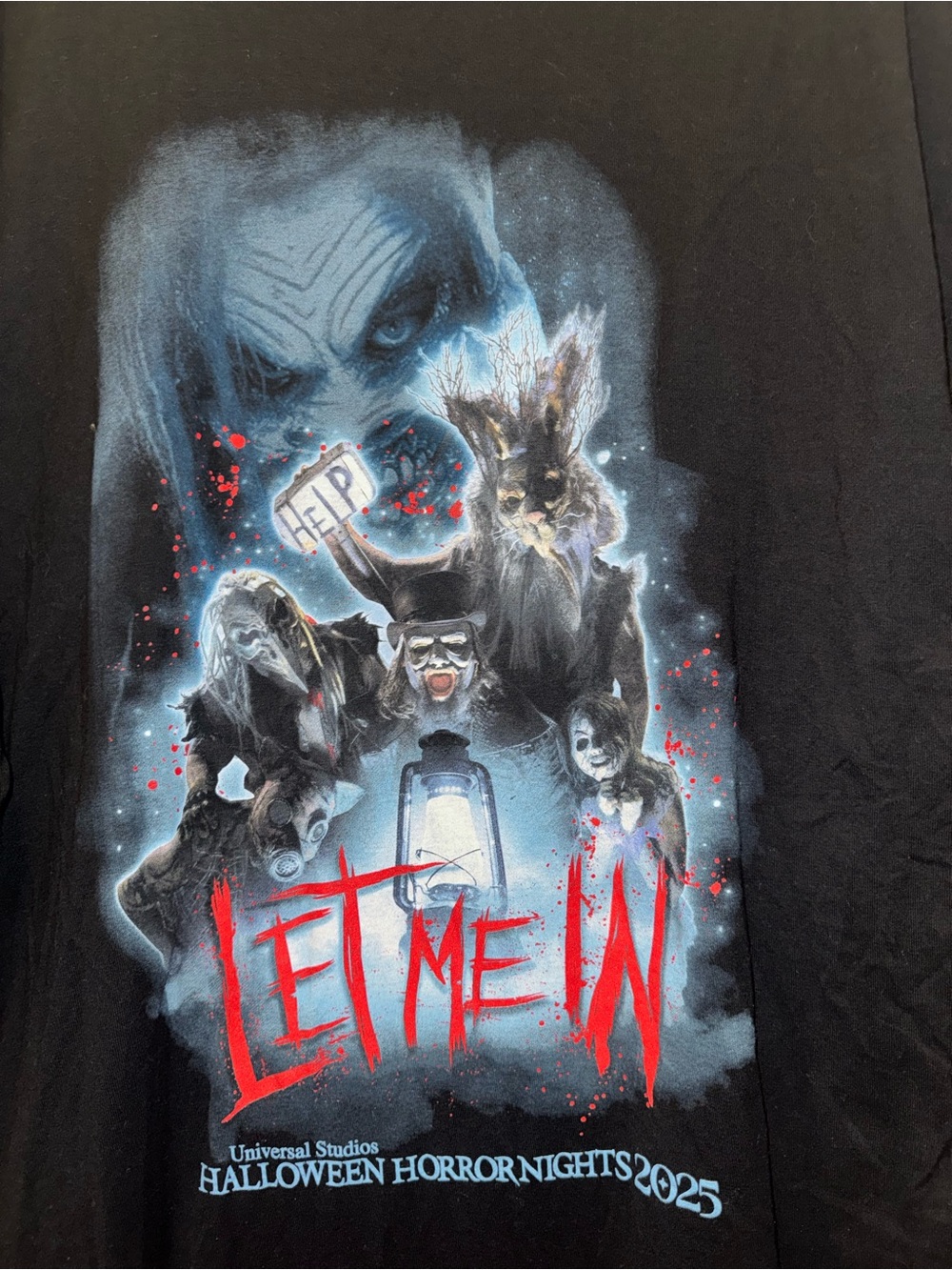 Halloween Horror Nights 2025 LET ME IN Wyatt Sicks WWE Shirt RARE 3XL B11#13